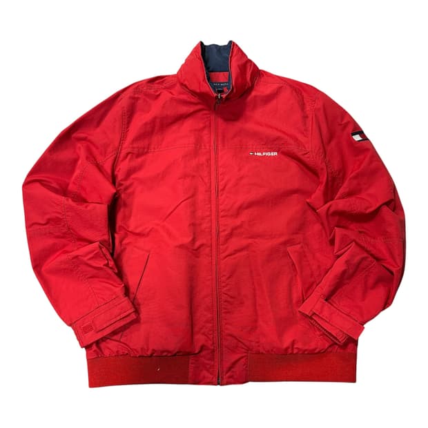 ✨ (바배) 타미 힐피거 올드스쿨 사이드로고 바람막이 자켓 