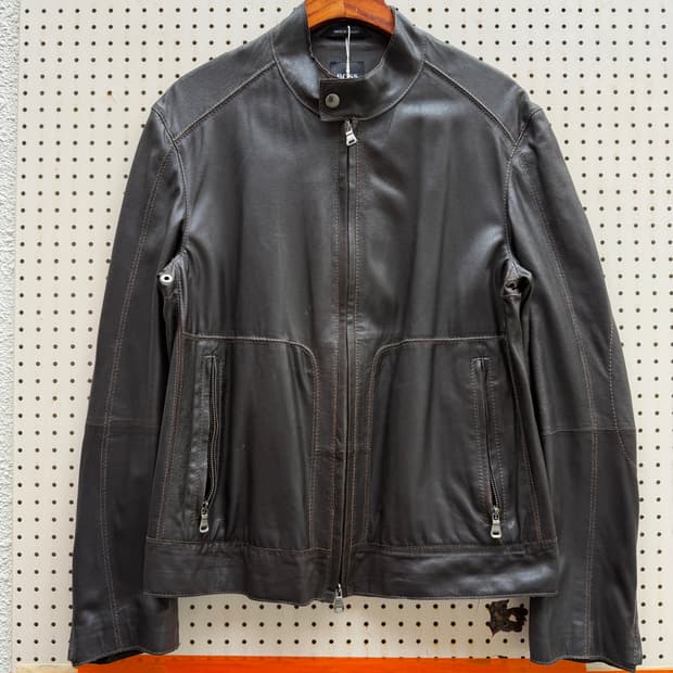 HUGO BOSS GOATSKIN LEATHER 휴고보스 염소가죽자켓