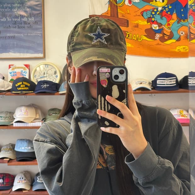 앤에프엘 카모 빈티지 볼캡