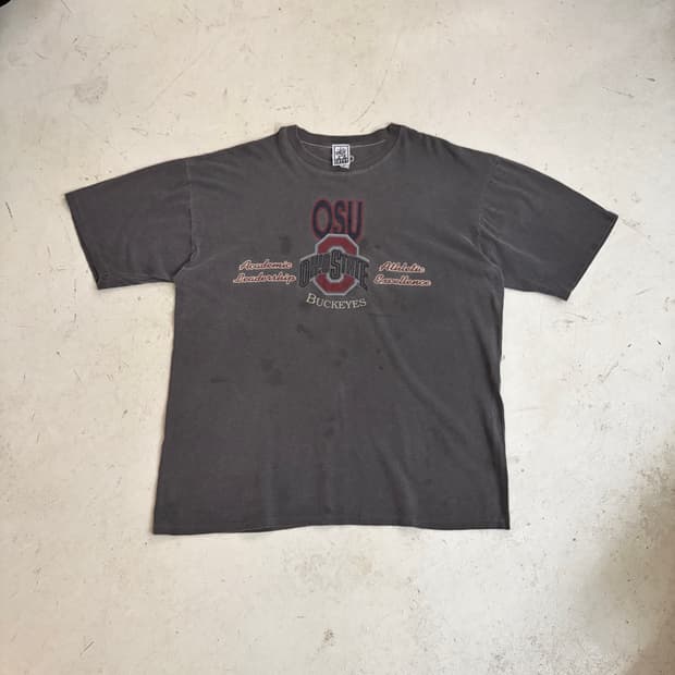 90s USA 오하이오 Buckeyes 빈티지 반팔티 XL