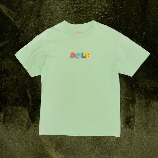 [M] GOLF WANG 골프왕 오리지널 로고 튜블러 티셔츠 민트 그린