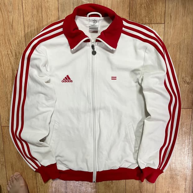 아디다스 코르도바 오스트리아 져지 흰빨 트랙탑 대장 화이트 자켓 100