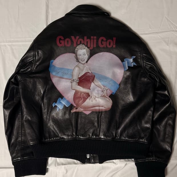 [M] 요지 야마모토 “Go Yohji Go!” 레더 봄버 자켓