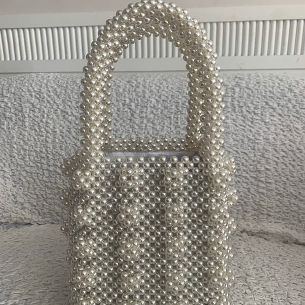 헬더 핸드메이드 진주가방