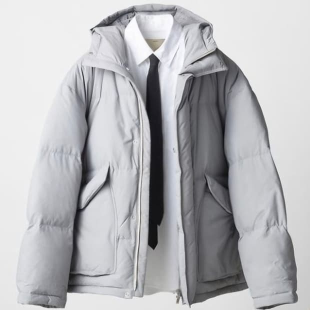 포터리 러스틱 푸퍼 패딩 라이트그레이 1사이즈