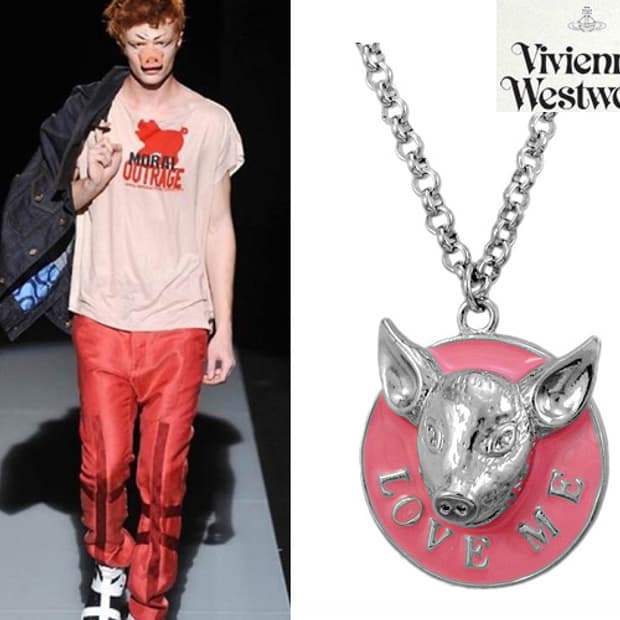 비비안웨스트우드 빈티지 러브미 피그 펜던트
