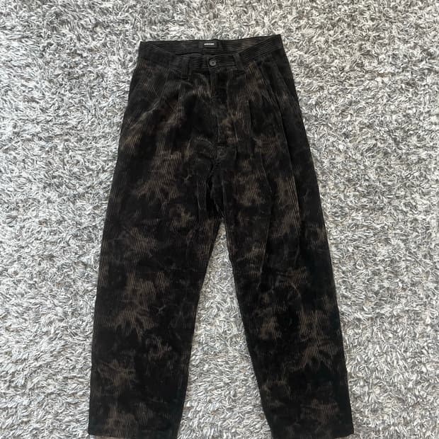 코듀로이 와이드 코튼팬츠