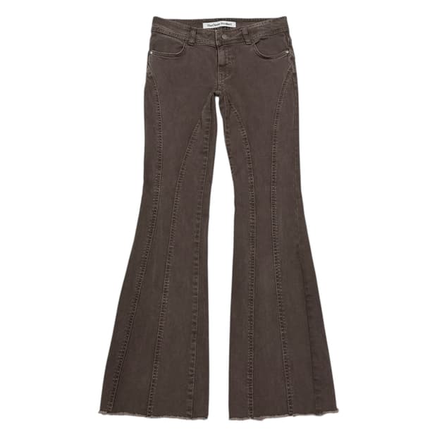 더오픈프로덕트 브라운 부츠컷 데님 팬츠 S