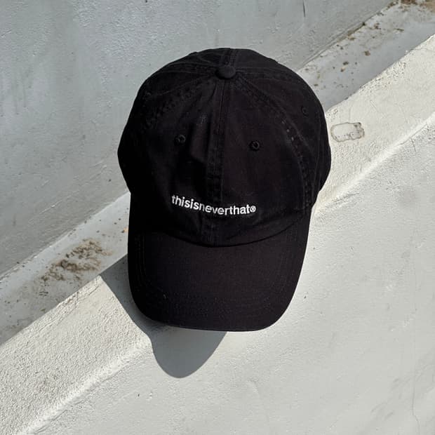 [F] 디이즈네버댓 로고 블랙 볼캡 모자