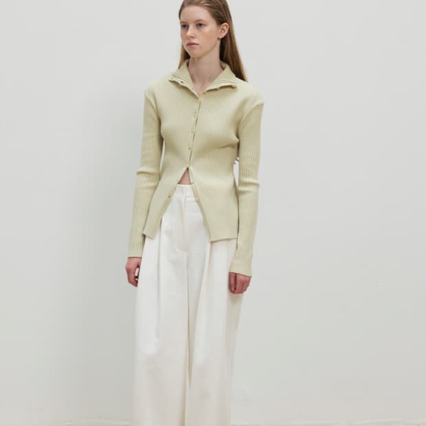 하이넥 슬림 가디건