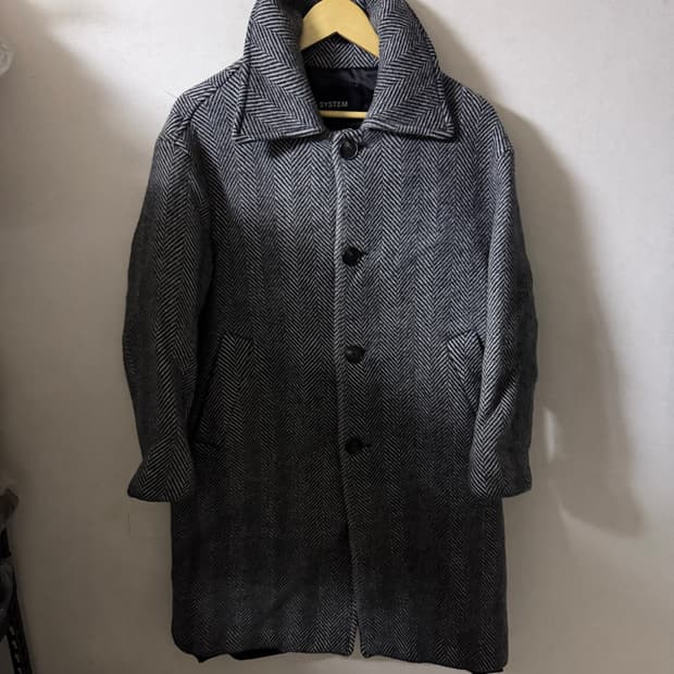 시스템옴므 오버핏 트위트 코트 95 (남성 100정도)