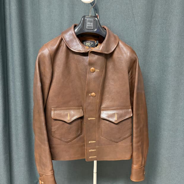 RRL 코삭 레더 염소가죽 XS