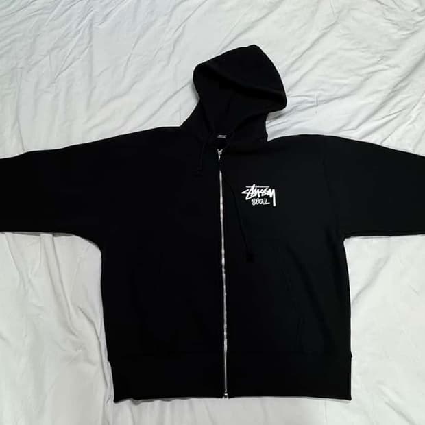 스투시 스탁 서울 후드집업