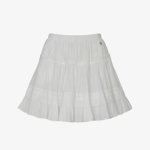 페인오어플레져 ARIEL TIERED SKIRT white