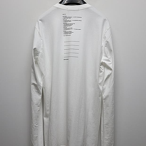 nude:masahiko maruyama 백프린팅 롱슬리브 4사이즈