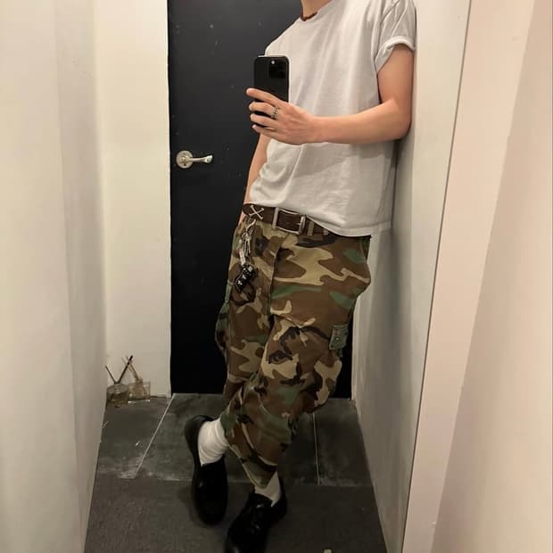 90s 미군 우드랜드 컷오프 팬츠