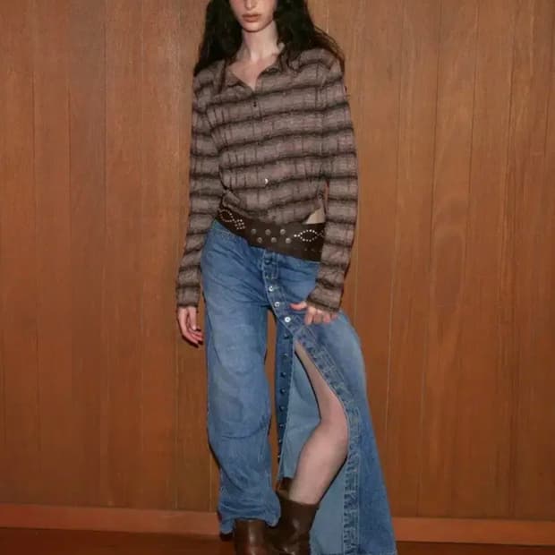 폴리수엠 데님팬츠 (새상품)