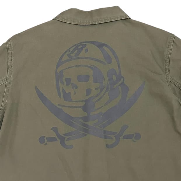 빌리어네어보이즈클럽 코튼 셔츠 자켓 카키