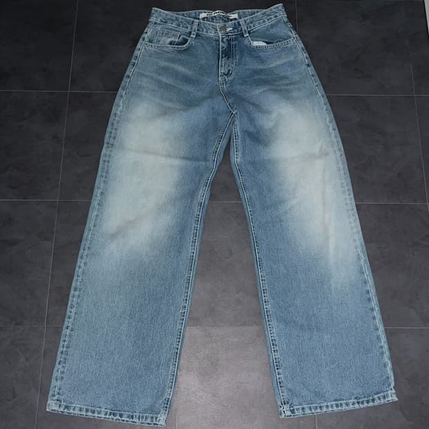 블랙업 베이직 와이드 팬츠