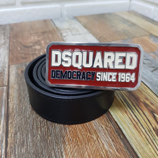 [정품] Dsquared 디스퀘어드 블랙 가죽 벨트