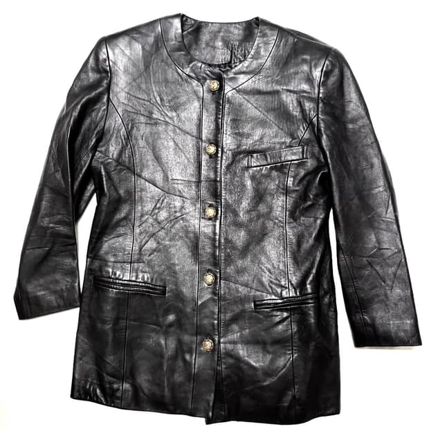 일본제 레더 가디건 자켓