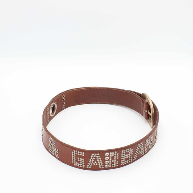 Dolce&Gabbana leather belt 2000s 스터드 벨트