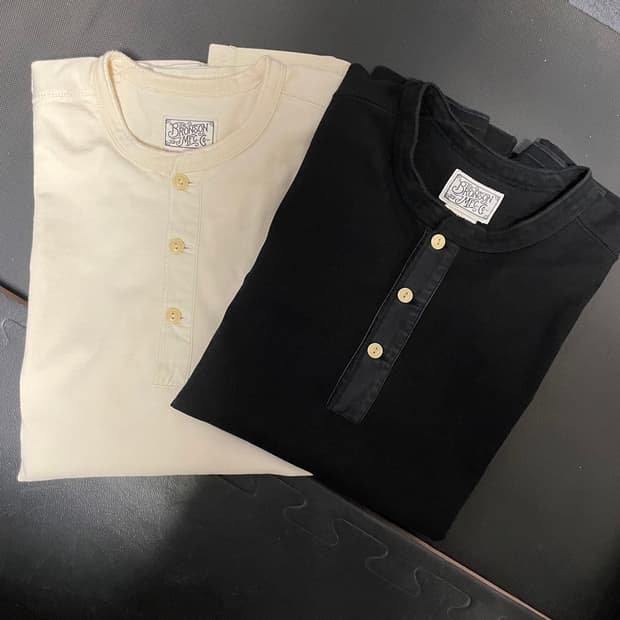 브론슨 헨리넥(긴팔) Black, Apricot XXL 일괄판매