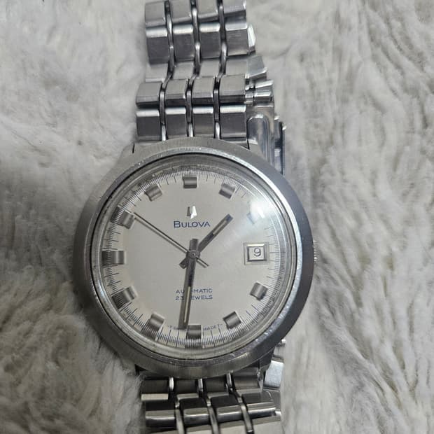 부로바 70s 오토매틱 드레스 시계 36mm
