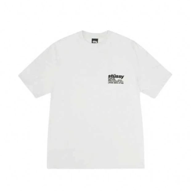 🤍[정품/새상품] 스투시 DNA 엠보로고 화이트 반팔티🤍