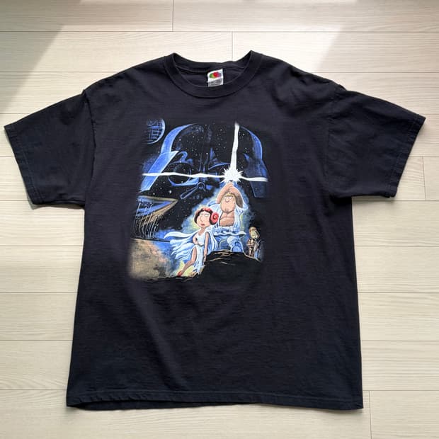 00s 패밀리가이 스타워즈 프룻오브더룸 빈티지 티셔츠 XL (105)