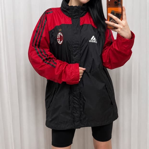 아디다스 AC밀란 2001/02 레인 자켓