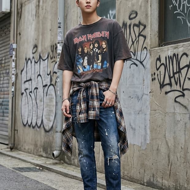 디스퀘어드2 페인트 스팟 디스트로이드 진