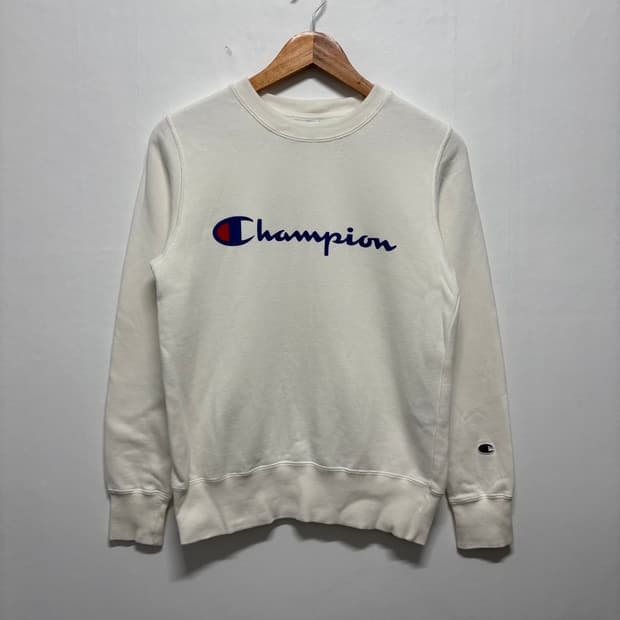 챔피온 아이보리 빅로고 맨투맨