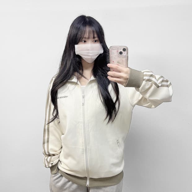 아디다스 베켄바우어 트랙탑 져지 아이보리 카키 말차