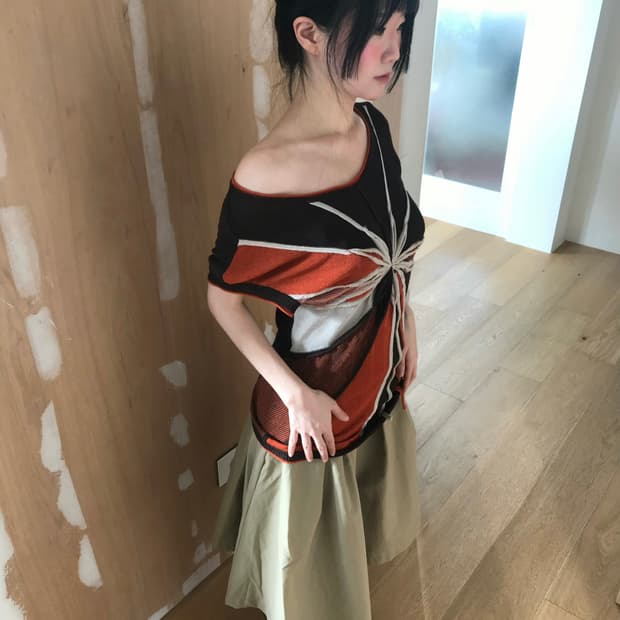 vintage Ray BEAMS beige skirt