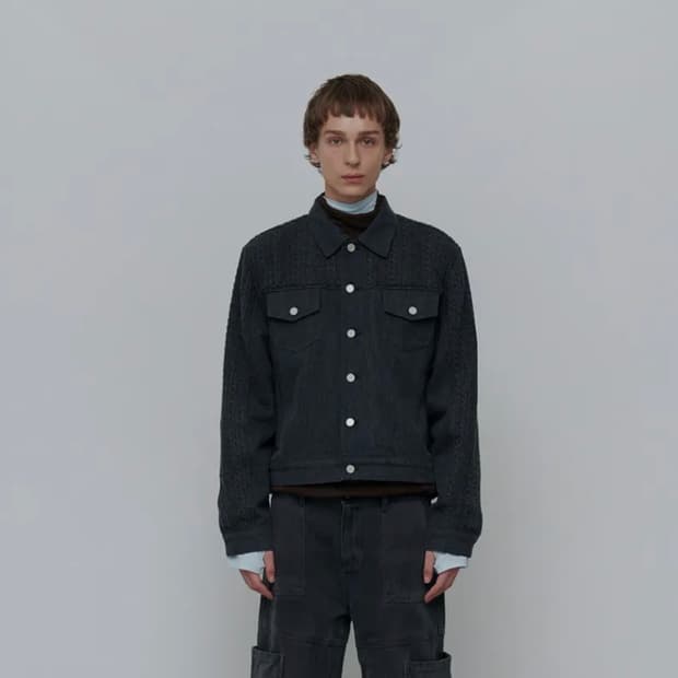 애니타임로릭 믹스자켓 Zinnia Mix Jacket-Charcoal M