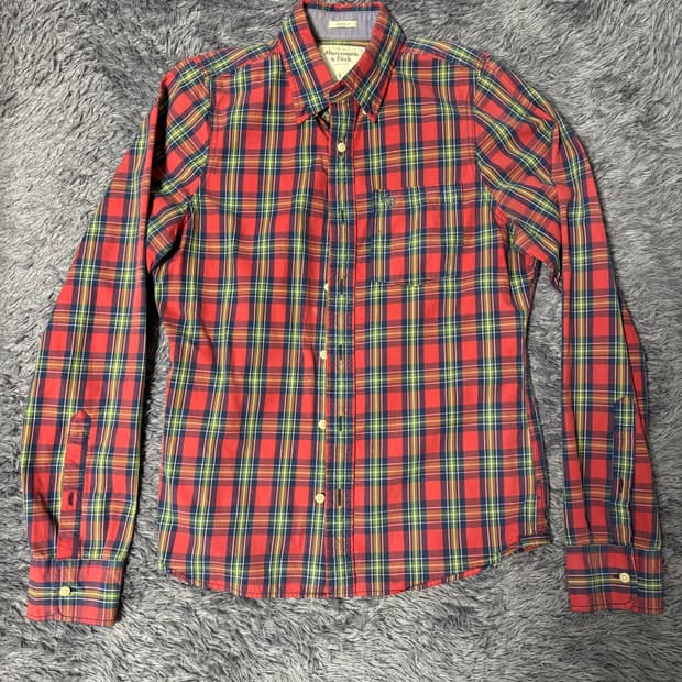 아베크롬비 체크 셔츠