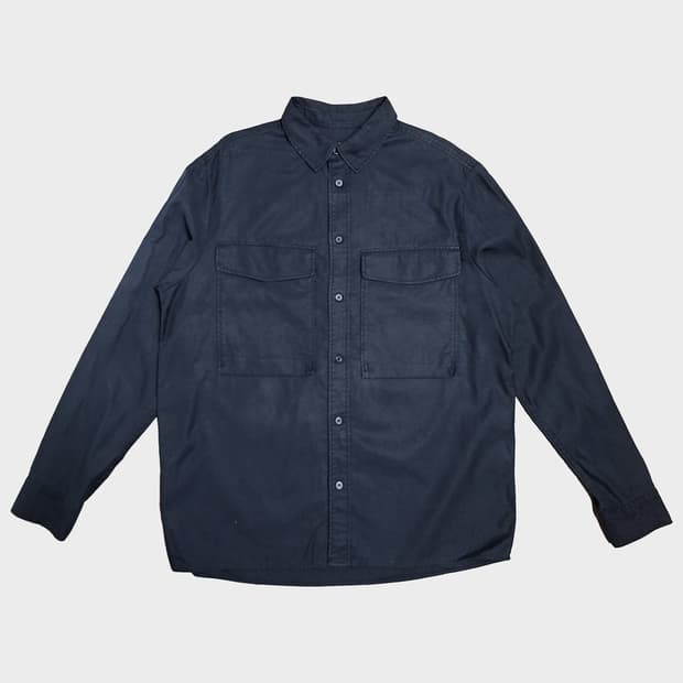 COS 코스 남성 버튼다운 리오셀 블렌드 셔츠 브라운 EUR M 100