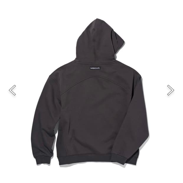 미스치프 롬버스 후드티 차콜 m