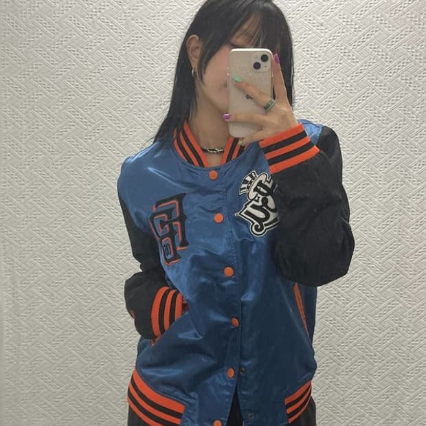 푸부 FUBU 올드스쿨 서브컬처 프린팅 바시티 자켓 C06761