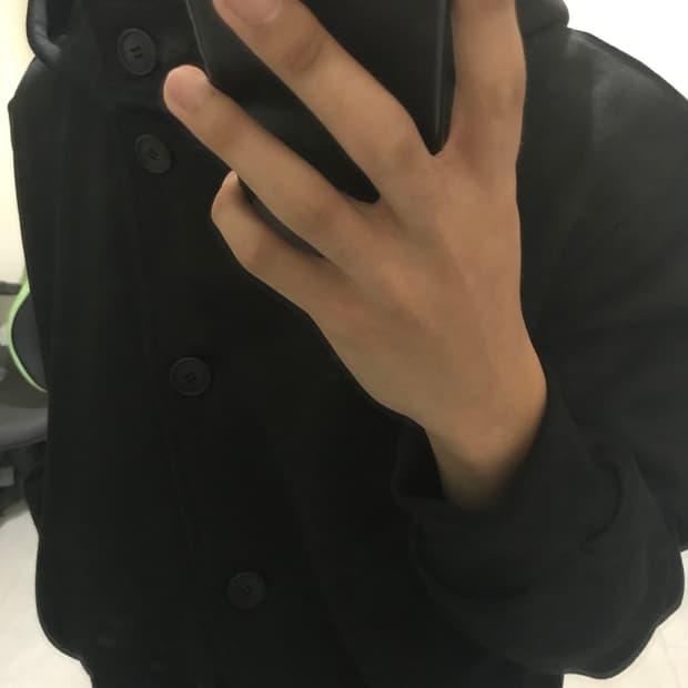 오스하이 하이넥 후드집업 2사이즈