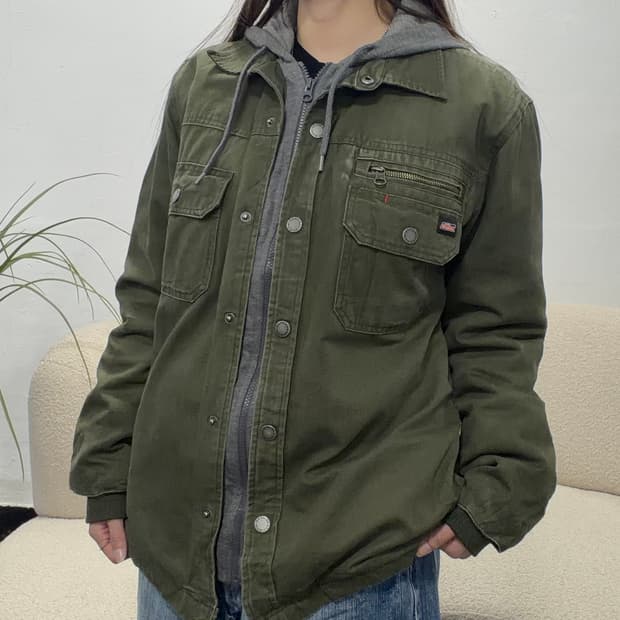 90s DICKIES D빈티지 카키 워크 자켓