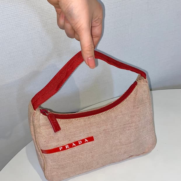 프라다 스포츠 캔버스 미니 토트백