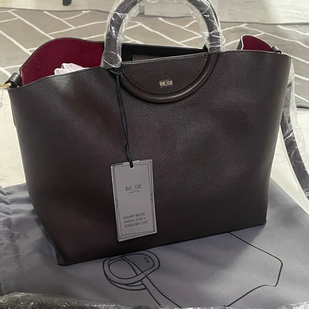 BE_GE 브라운 토트백 새상품 야노시호백