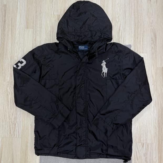 [S급] 대장급❗️폴로 랄프로렌 빅포니 블랙 바람막이 M