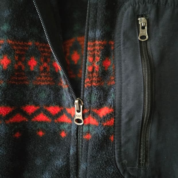 GAP 갭 패턴 플리스 자켓 L 95~100