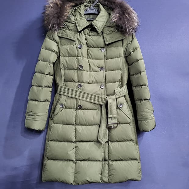 베네통 너구리 덕다운 벨티드패딩