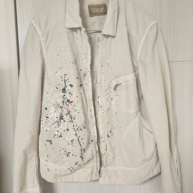 솔로이스트 페인팅 워크자켓 XS사이즈