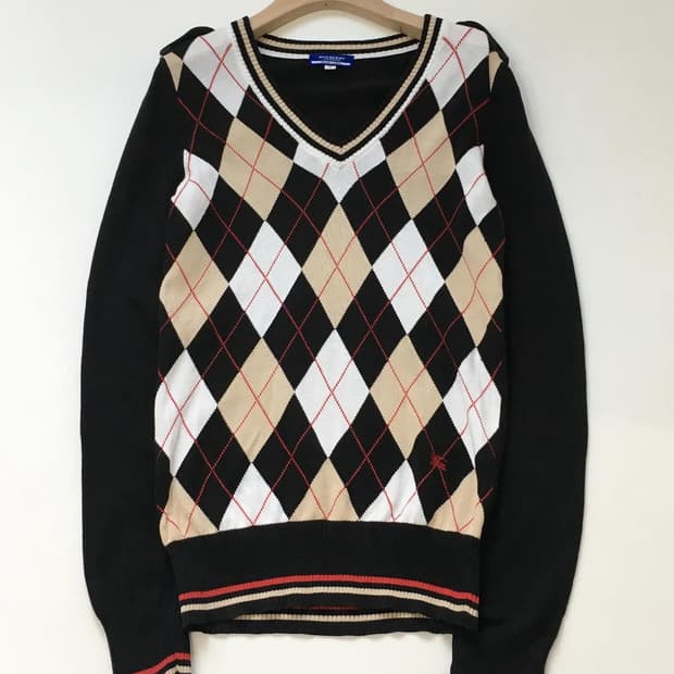 Burberry 버버리 블루라벨 우먼 아가일 니트