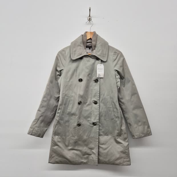 띠어리 더블 버튼 코트 그레이 여성 S